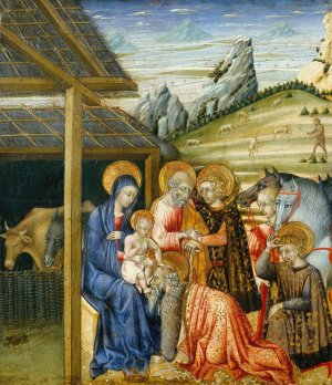 The Adoration of the Magi by Giovanni Di Paolo Oil Painting