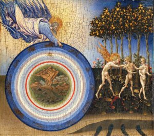 The Creation of the World and the Expulsion from Paradise Oil painting by Giovanni Di Paolo