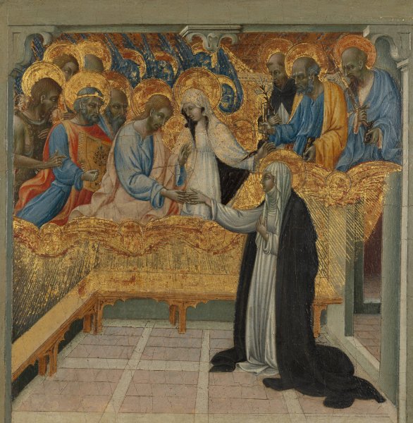 The Mystic Marriage of Saint Catherine of Siena by Giovanni Di Paolo - Hand-Painted Oil Painting Reproduction
