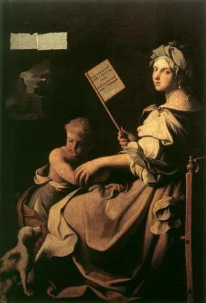 Allegory of Human Fragility by Giovanni Domenico Cerrini - Oil Painting Reproduction