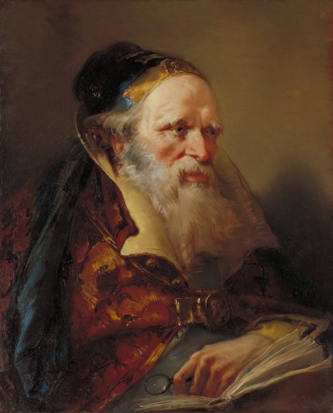 Main Product Photo of Head of a Philosopher  Painting by Giovanni Domenico Tiepolo