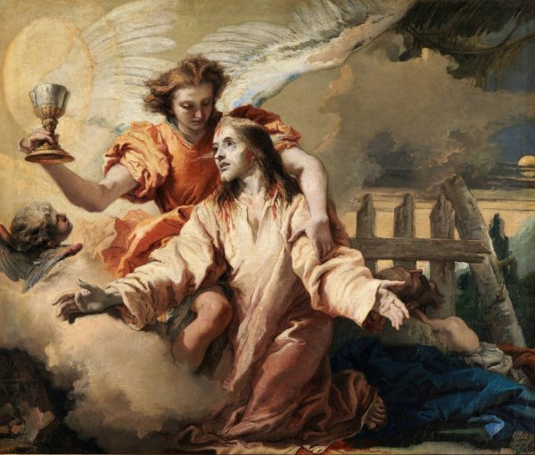 The Prayer In The Garden by Giovanni Domenico Tiepolo - Hand-Painted Oil Painting Reproduction