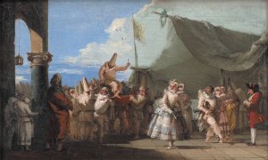 The Triumph of Pulcinella by Giovanni Domenico Tiepolo Oil Painting