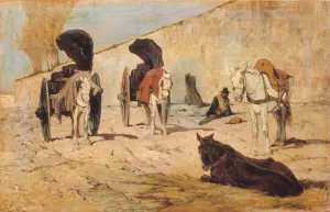 Il Riposo painting by Giovanni Fattori