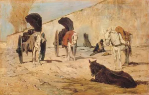 Il Riposo by Giovanni Fattori - Oil Painting Reproduction