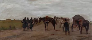 Strade in Toscana by Giovanni Fattori Oil Painting