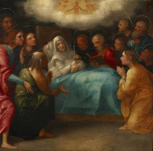 Death of the Virgin by Giovanni Francesco Caroto Oil Painting
