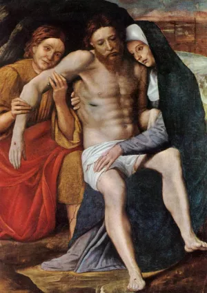 Deposition of the Tears by Giovanni Francesco Caroto - Oil Painting Reproduction