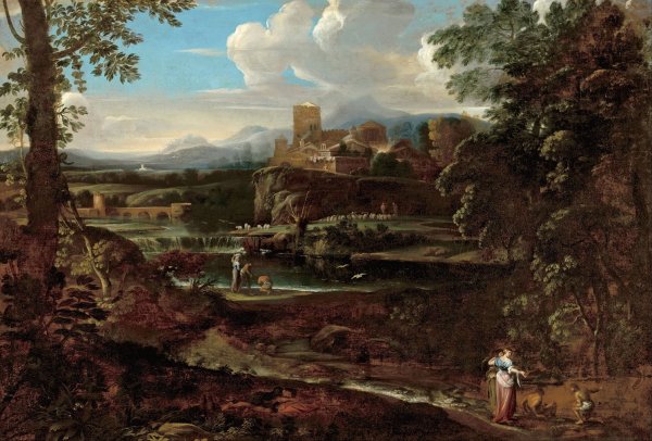 Main Product Photo of Classical landscape  Painting by Giovanni Francesco Grimaldi
