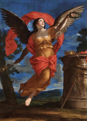 Allegory of Fame by Giovanni Francesco Romanelli Oil Painting
