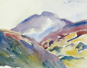 Alpine Landscape by Giovanni Giacometti Oil Painting