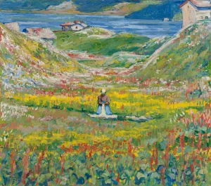Blooming Valley by Giovanni Giacometti Oil Painting