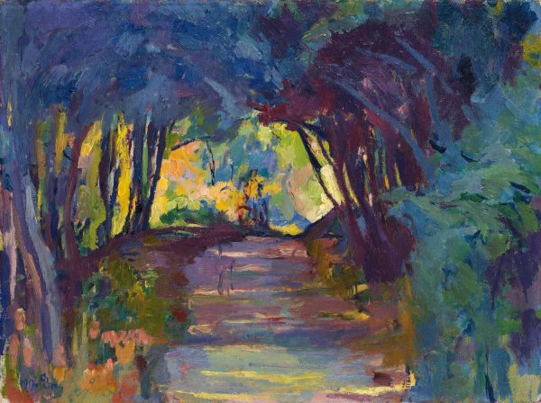 Main Product Photo of Forest Track  Painting by Giovanni Giacometti