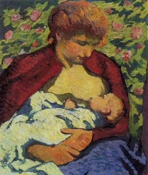 Giovane Madre painting by Giovanni Giacometti