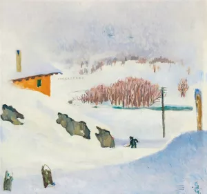Inverno by Giovanni Giacometti Oil Painting