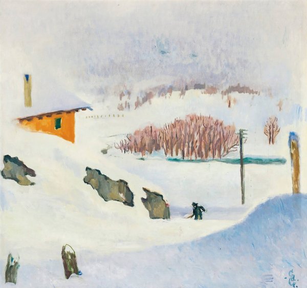 Main Product Photo of Inverno  Painting by Giovanni Giacometti