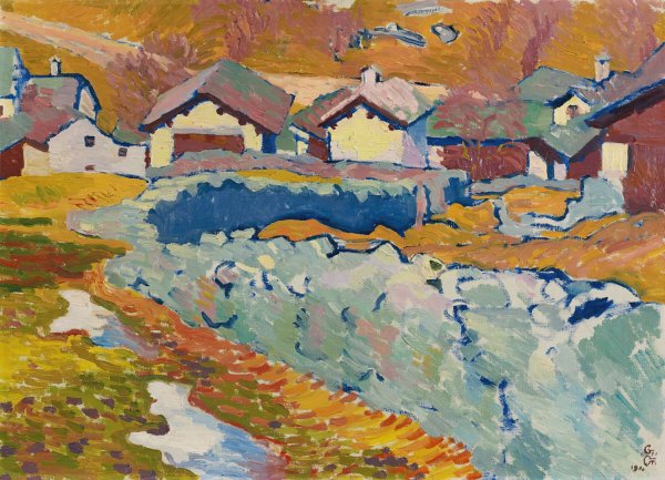 Main Product Photo of Vorfruhling In Stampa  Painting by Giovanni Giacometti