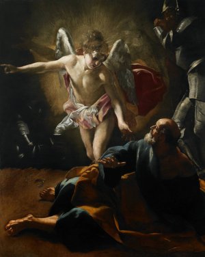 Liberation of Saint Peter by Giovanni Lanfranco Oil Painting