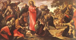 Miracle of the Bread and Fish painting by Giovanni Lanfranco