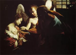 St Peter Healing St Agatha by Giovanni Lanfranco - Oil Painting Reproduction