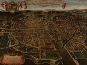 Plan de Paris by Giovanni-Maria Tamburini Oil Painting