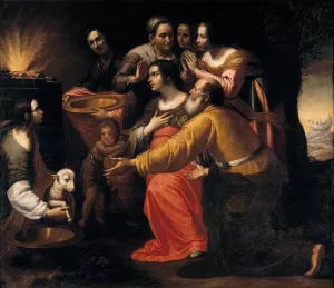 The Sacrifice of Noah by Giovanni Martinelli Oil Painting