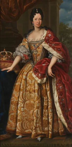 Portait of Anne Marie d'Orleans Oil painting by Giovanni Panealbo