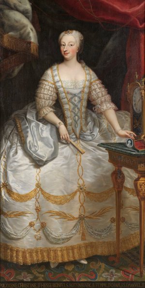 Portait of Polissena of Hesse-Rotenburg by Giovanni Panealbo Oil Painting