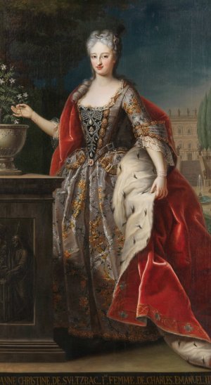 Portrait of Anna Cristina di Sulzbach by Giovanni Panealbo Oil Painting