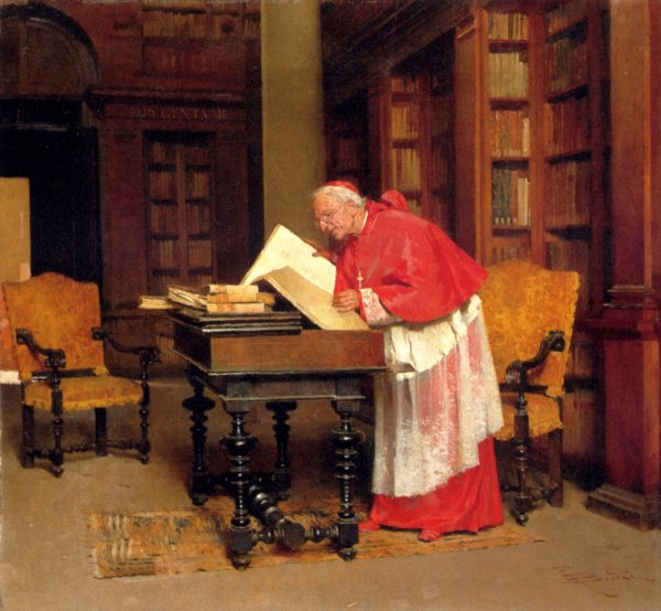 A Cardinal In His Study