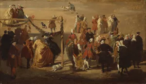 Festival in Piazza Navona by Giovanni Paolo Panini Oil Painting