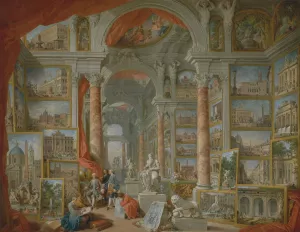 Modern Rome by Giovanni Paolo Panini Oil Painting