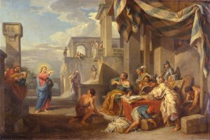 The Calling of Saint Matthew by Giovanni Paolo Panini Oil Painting