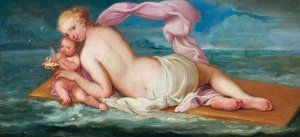 Galatea with a Putto by Giovanni Segala Oil Painting