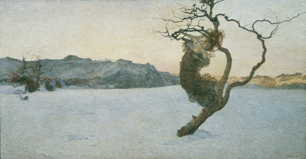 Main Product Photo of Die bosen Mutter  Painting by Giovanni Segantini
