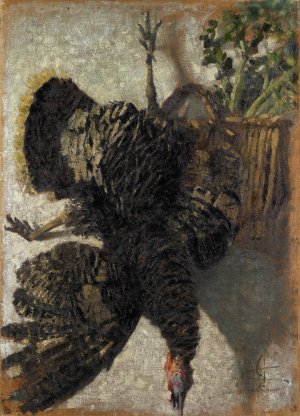 Suspended Turkey by Giovanni Segantini Oil Painting