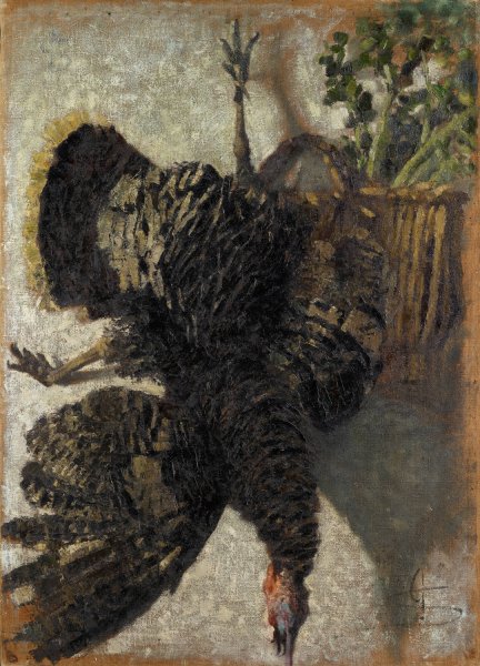 Main Product Photo of Suspended Turkey  Painting by Giovanni Segantini
