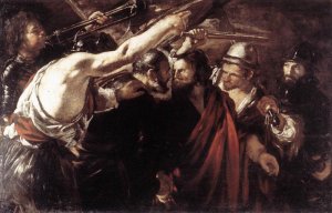Parting of Sts Peter and Paul Led to Martyrdom Oil painting by Giovanni Serodine
