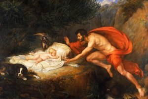The Finding of Aesculapius by Giovanni Tognolli   Oil Painting