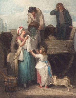 Fresh Gathered Peas, Young Hastings by Giovanni Vendramini Oil Painting