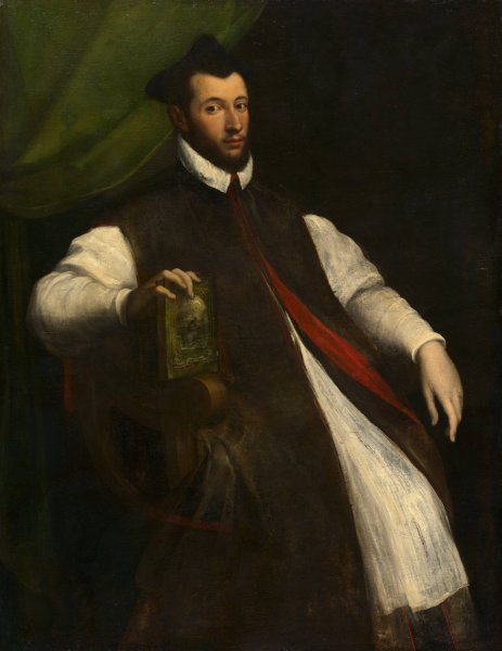Main Product Photo of Portrait of a Prelate  Painting by Girolamo Da Carpi