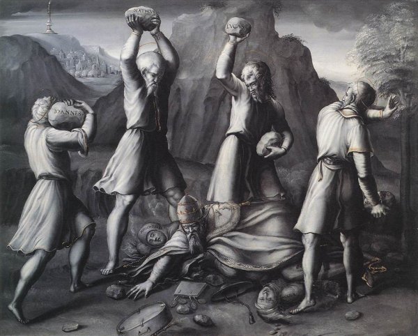 Main Product Photo of A Protestant Allegory Painting by Girolamo Da Treviso The Younger