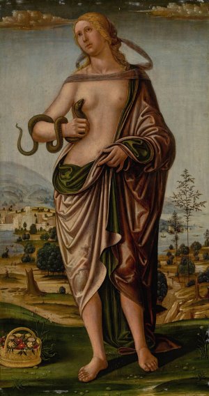 Cleopatra And The Asp by Girolamo Di Benvenuto Oil Painting