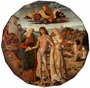 Hercules at the Crossroad by Girolamo Di Benvenuto - Oil Painting Reproduction