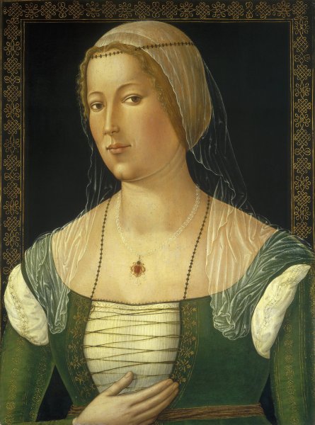 Portrait of a Young Woman  by Girolamo Di Benvenuto - Hand-Painted Oil Painting Reproduction