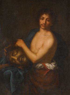 David With The Head Of Goliath by Girolamo Forabosco Oil Painting