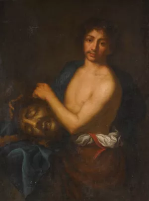 David With The Head Of Goliath by Girolamo Forabosco Oil Painting