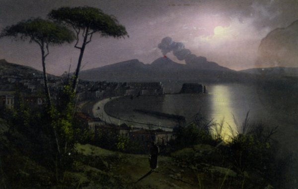 Main Product Photo of Naples by Moon Painting by Girolamo Gianni