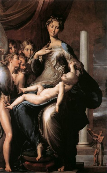 Main Product Photo of Madonna dal Collo Lungo Madonna with Long Neck Painting by Girolamo Francesco Maria Mazzola (Parmigianino)
