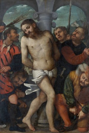 The Flagellation by Girolamo Romanino Oil Painting